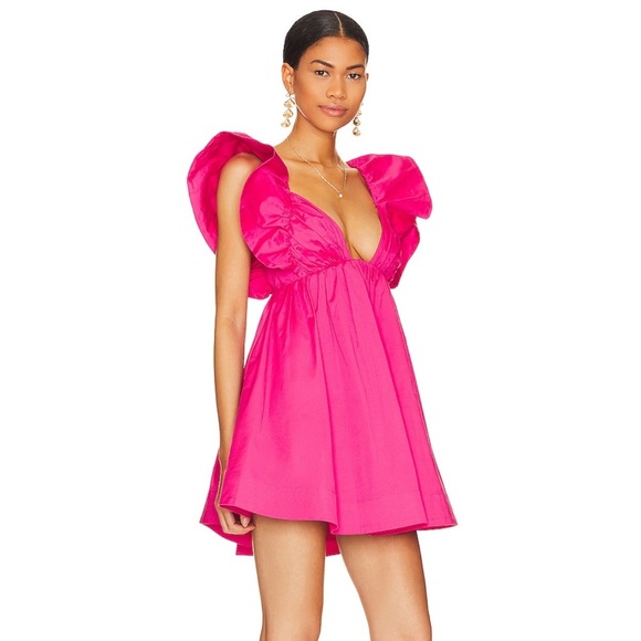 For Love & Lemons Clementine Mini Dress - pink - small - Picture 1 of 8